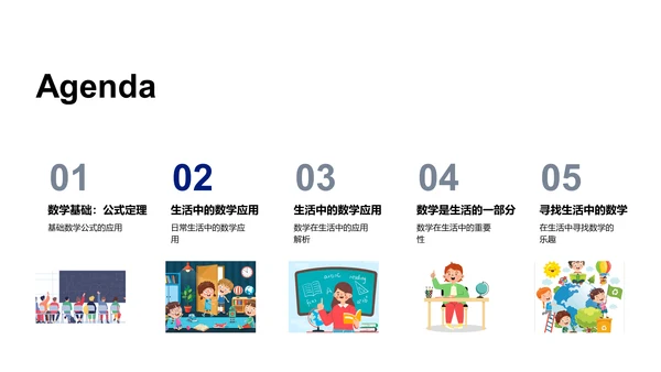 数学在生活中的应用PPT模板