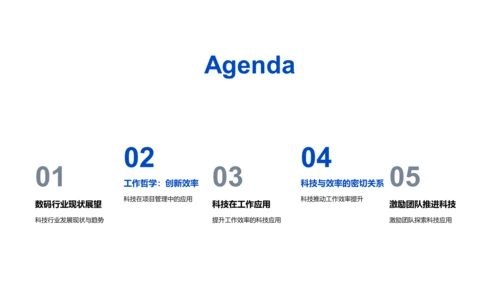 科技驱动工作展望PPT模板