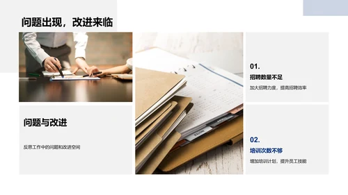人资月度工作总结PPT模板