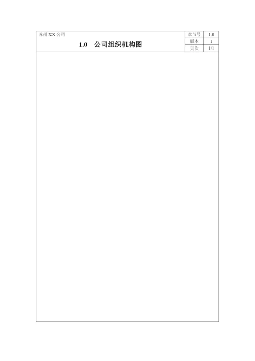 质量手册程序文件表单全套.docx