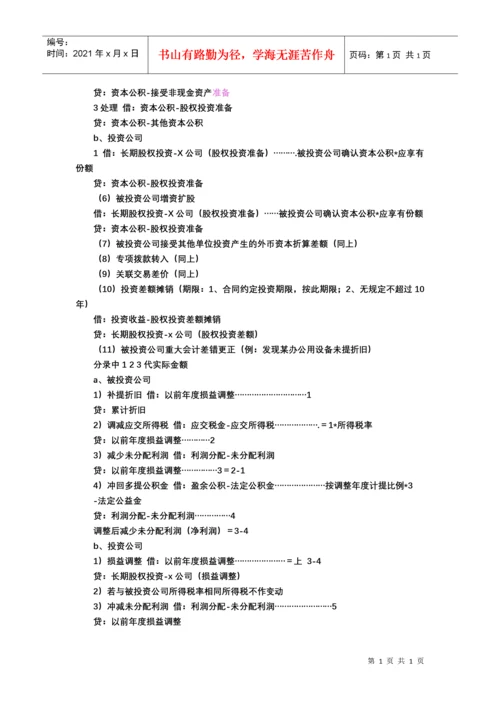 精华版会计分录大全.docx