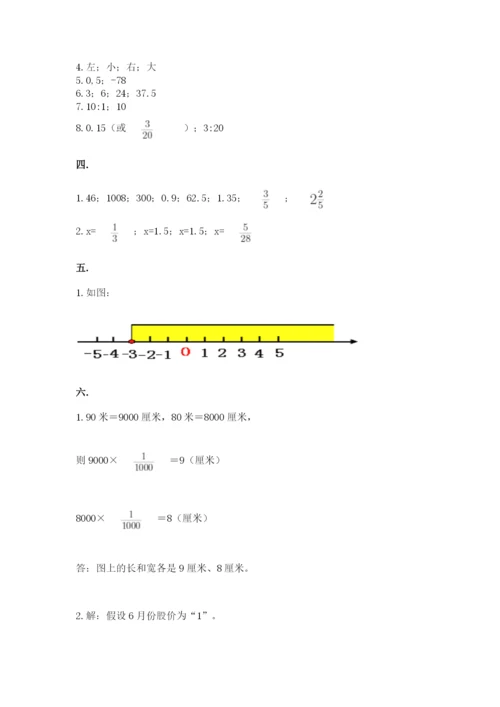 人教版数学小升初模拟试卷附参考答案【模拟题】.docx