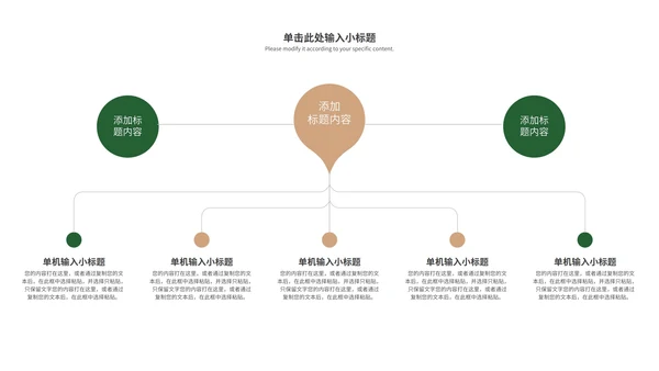 绿色叶子工作总结PPT模板