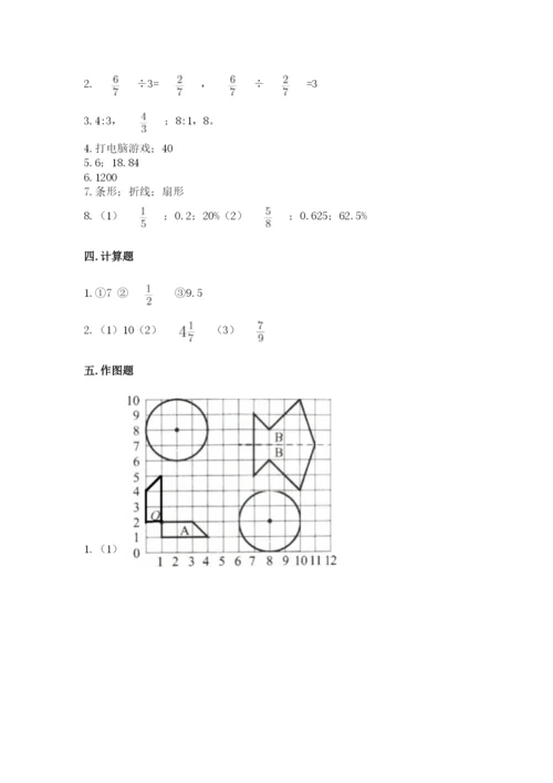 小学六年级数学上册期末考试卷及参考答案【模拟题】.docx