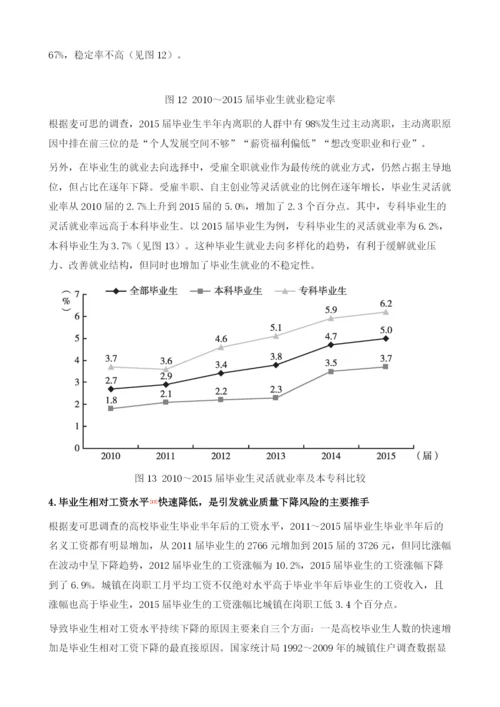 中国就业形势与高校毕业生就业质量报告.docx