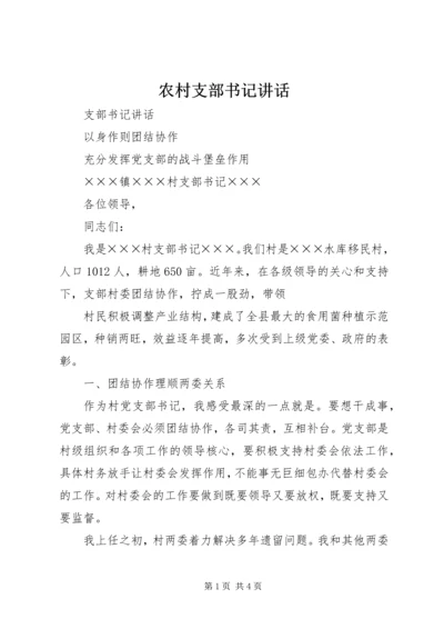 农村支部书记讲话 (9).docx