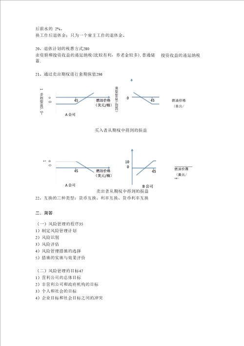 09级集美大学诚毅学院风险管理复习材料