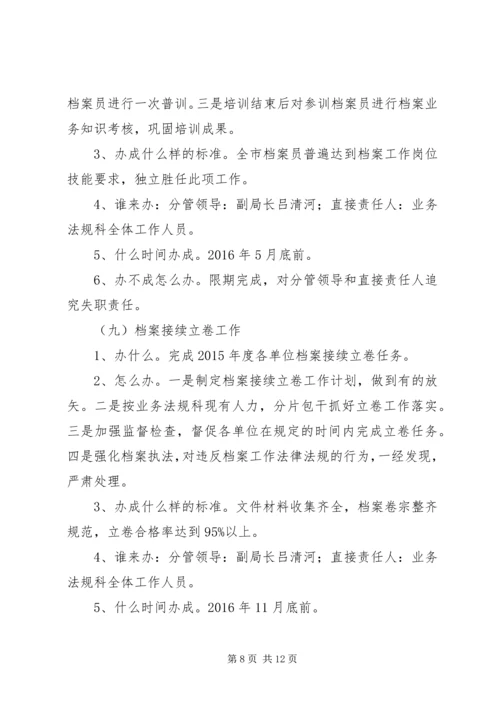 档案局工作计划 (6).docx