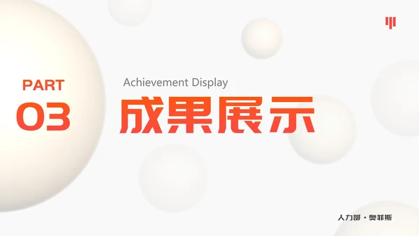 白橙精品几何微立体工作总结PPT模板