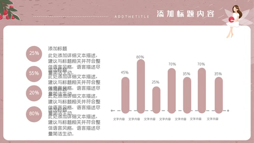 卡通女孩简约我的简历通用PPT模板