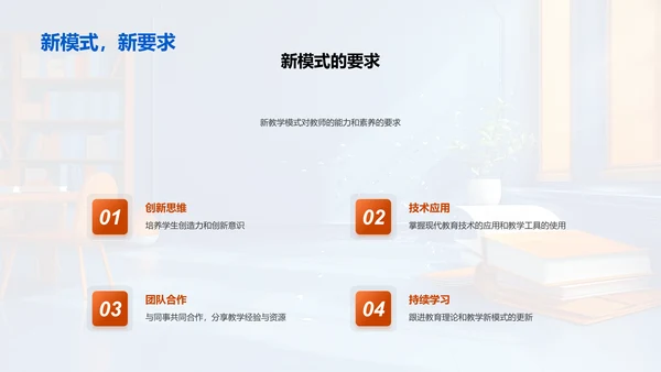 大学教学新模式PPT模板