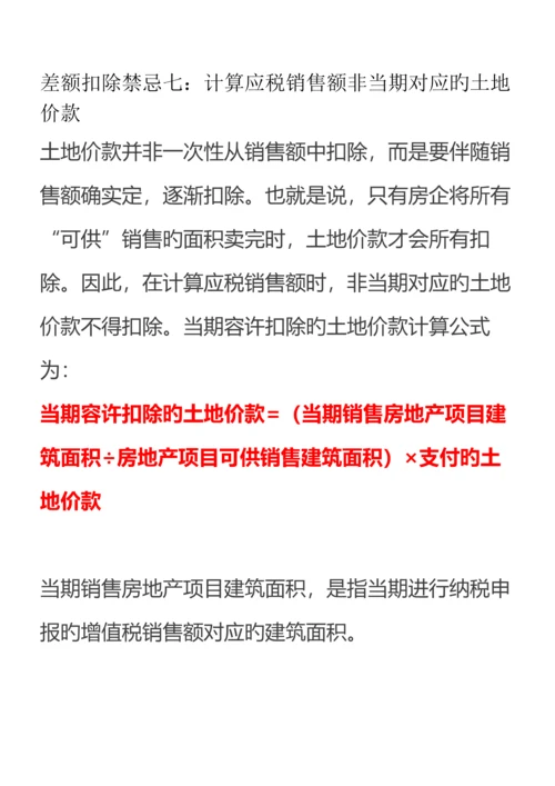 土地进行扣除的有关规定.docx