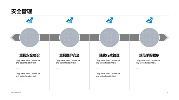 蓝色科技医疗医院年终工作总结PPT模板