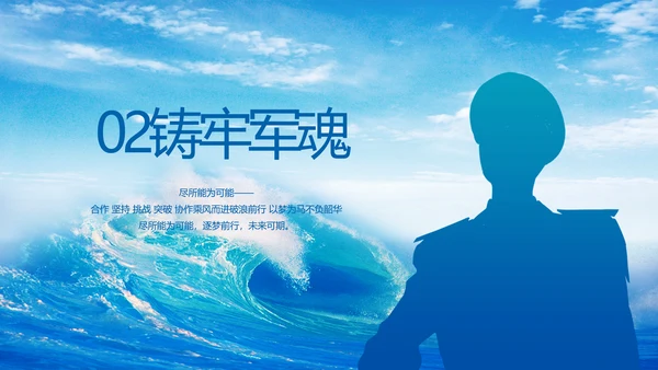 万家灯火我守护祖国人民请放心海军PPT