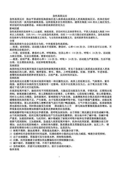 急性高原反应