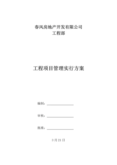 关键工程管理实施专题方案.docx