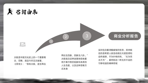 深色简约太极PPT模板宣传PPT动态PPT中国传统文化