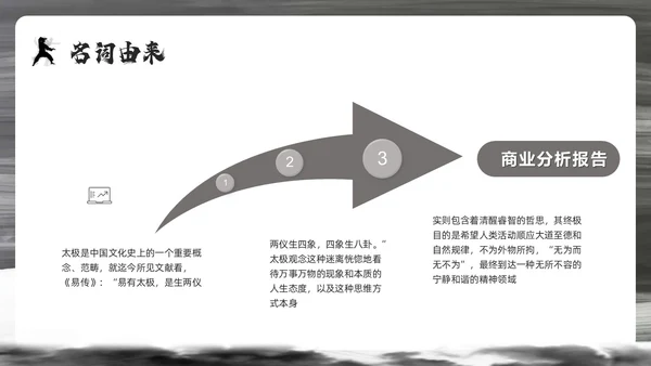 深色简约太极PPT模板宣传PPT动态PPT中国传统文化