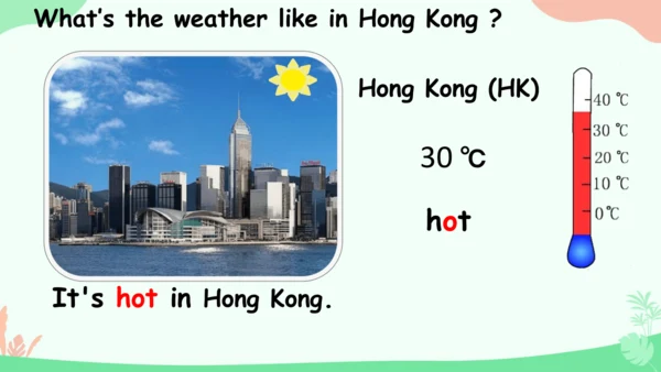 Unit 3 Weather Part A Let's learn 课件(共39张PPT)