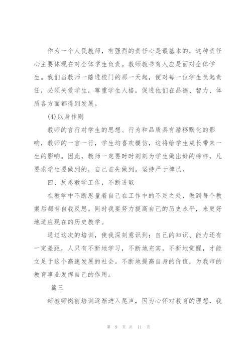 新教师岗前培训总结范文三篇.docx