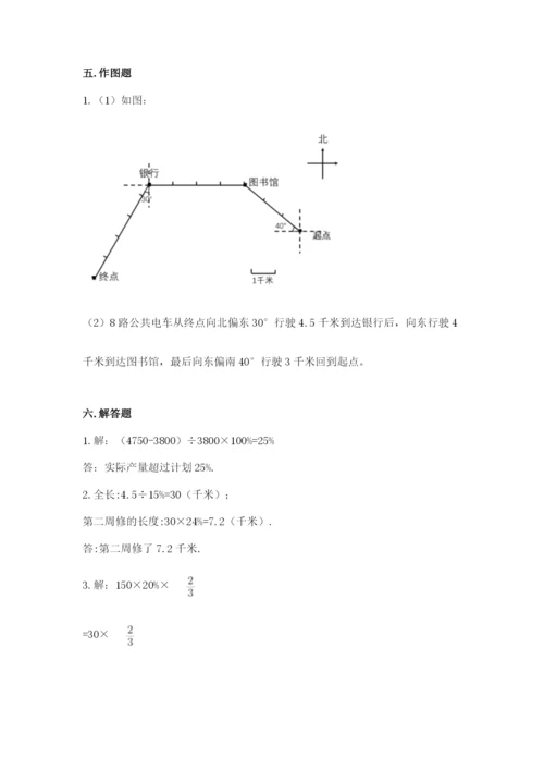 人教版数学六年级上册期末测试卷【易错题】.docx
