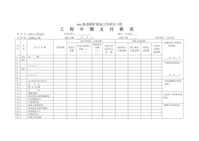 工程中期支付报表(0001).docx