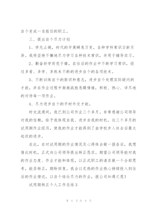 试用期转正个人工作总结通用大全.docx