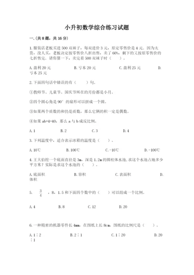 小升初数学综合练习试题（轻巧夺冠）.docx