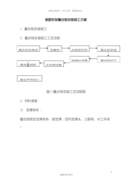 叠合板安装施工方案.docx