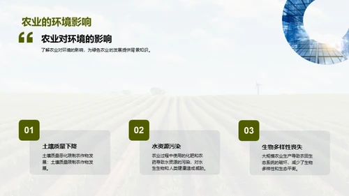 绿色农业的可持续发展