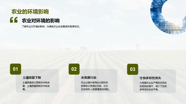绿色农业的可持续发展