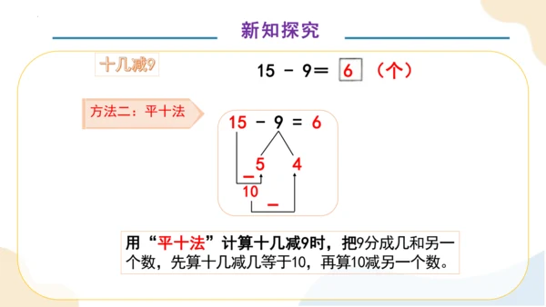 第二单元第1课时 十几减9（教学课件）一年级下册数学同步备课资料(共33张PPT)