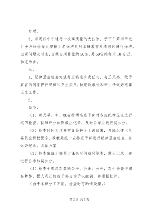 花圃中学卫生检查评比方案 (2).docx