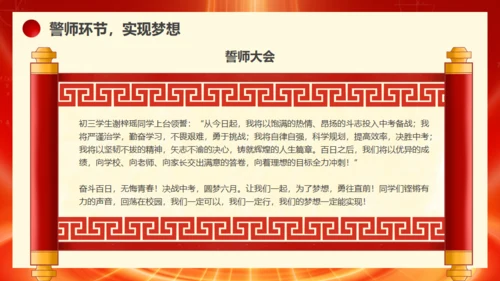 冲刺百日赢在中考通用PPT模板