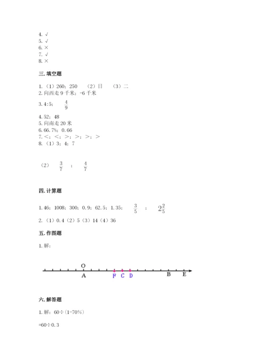 北京版六年级下册期末真题卷及参考答案（巩固）.docx
