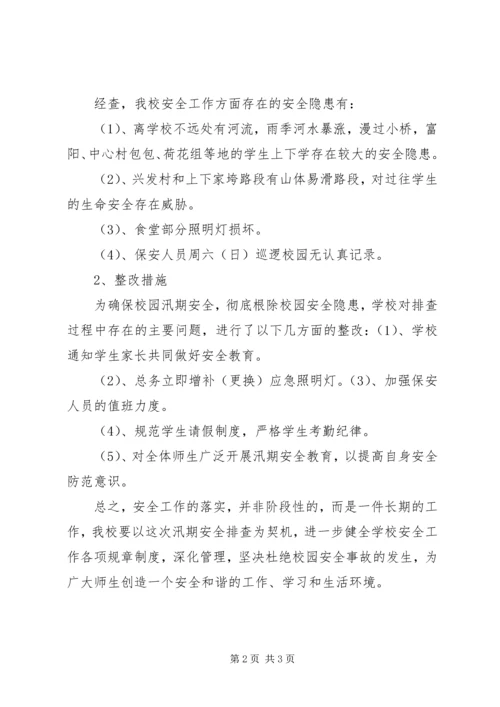 学校安全隐患排查整治情况的报告.docx