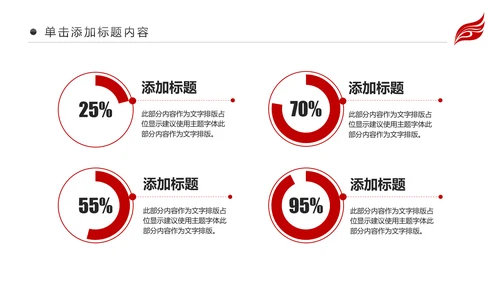 红色财务数据经营分析报告会计工作总结PPT