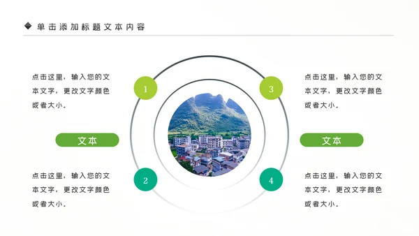 新农村建设旅行日记乡村旅游PPT模板