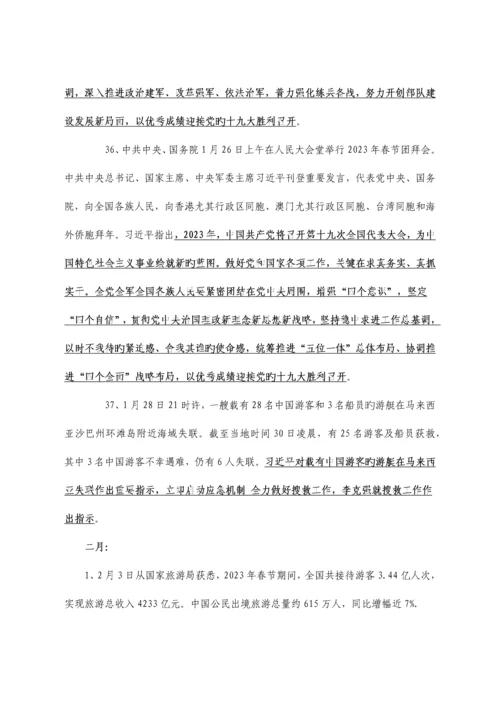 2023年时政热点归纳最全使用.docx