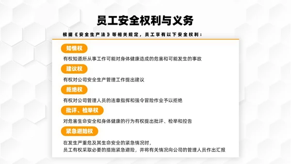 橙色简约几何商务应急预案培训PPT模板应急培训