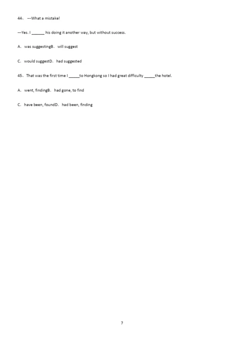 (文末附答案)高中英语过去完成时专项训练.docx