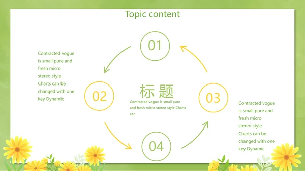 卡通可爱清新微笑礼仪培训动态PPT