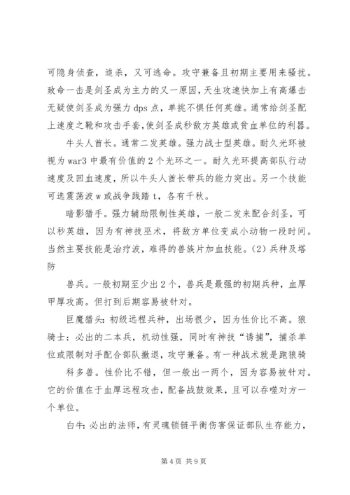打魔兽的一点心得体会.docx