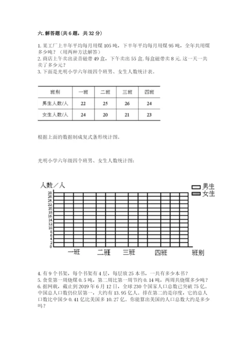 人教版四年级下册数学-期末测试卷(历年真题).docx