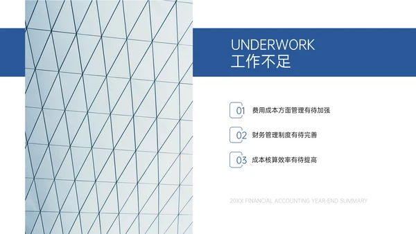 简约商务风财务会计年终总结