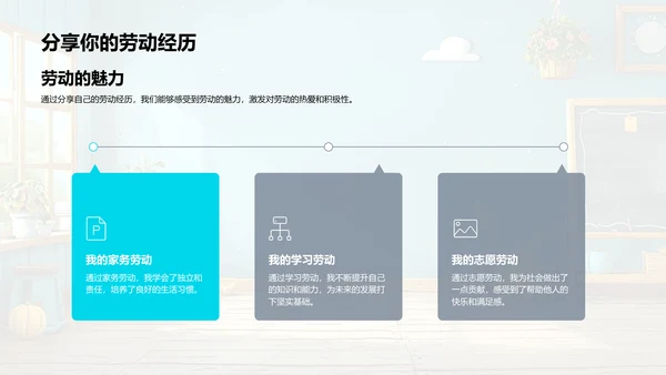 劳动故事讲解PPT模板