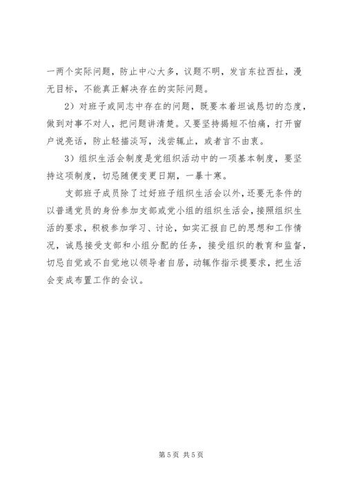 组织生活会存在问题(一) (2).docx