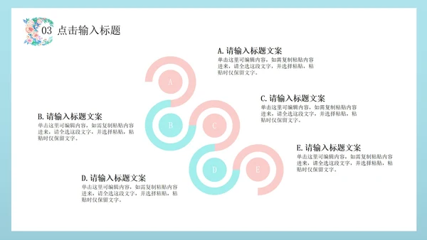 绿色文艺花卉总结汇报PPT模板