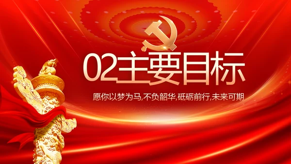 红色党建党支部述职报告PPT党课