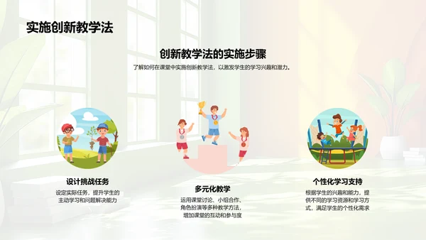 创新教学法探讨PPT模板